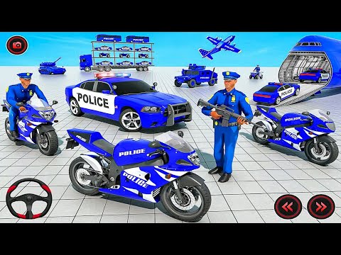 Police Cargo Truck Car Transport: Police Car Parking Game Driving Simulator - Android iOS Gameplay