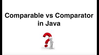 Download the video "Comparable Vs Comparator - Interview Cracker!"