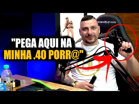 MARCIO ROBLES SE REVOLTA E SACA ARM4 AO VIVO EM PODCAST
