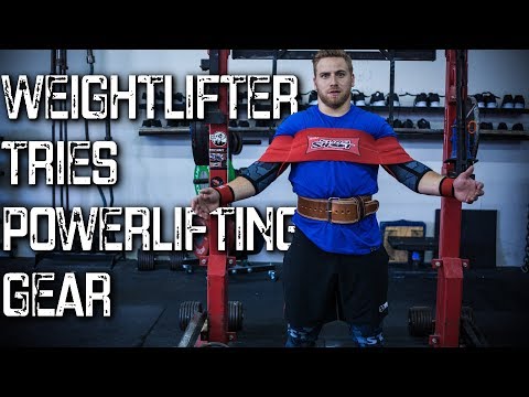 Weightlifter Tries Powerlifting Gear ft. American Olympic Lifter Wes Kitts