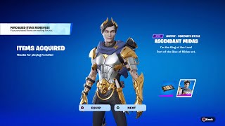 How To Get FREE Ascendant Midas Skin in Fortnite! (Rise of Midas Quests)