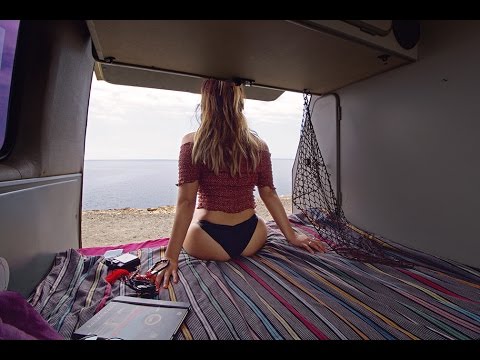 Solo Travel One Girl In Tenerife Canary Island
