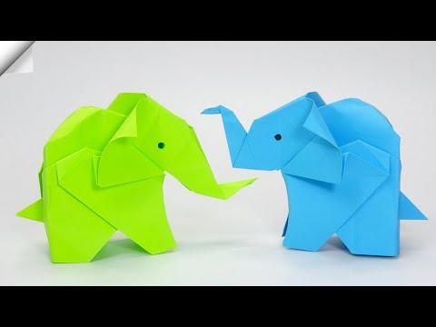 Funny Elephant Moving paper TOYS Easy paper crafts