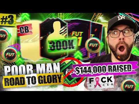 OMG INSANE 100K PACK LUCK! WE RAISED $140,000 FOR CHARITY! - POOR MAN RTG #3 - FIFA 21 Ultimate Team
