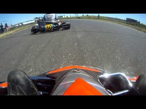 Car Racing. Karting onboard fight. KZ 2 Chayka Ukraine