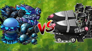 PvZ 1 Fusion 2.2 Challenge!! - 100 Plants Vs 300 Dance King Ice Car Zombies - What Team Will Win?