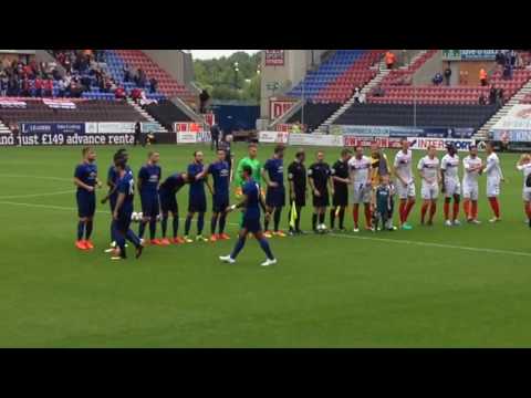 Wigan 0-2 Manchester United pre season teams entrance 2016