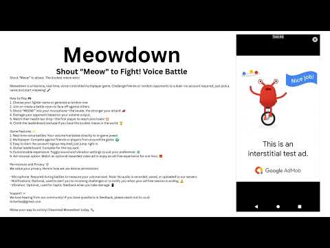 Meowdown - Voice Battle video thumbnail