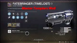 How to get the FATEBRINGER (TIMELOST) - Master Templars Well - Destiny 2