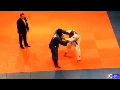 Judo 2014 Dutch Championships: Meyer (ZH) - de la Croes (MN) [+100kg] final