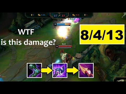 LoL: WTF is this damage? Bard mid vs Graves. S11 Patch 11.2. K/D/A: 8/4/13.