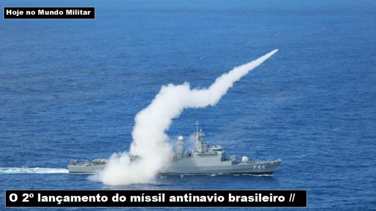 O 2º lançamento do míssil antinavio brasileiro