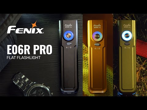Fenix E06R PRO Flat Flashlight - The Ultimate EDC Flashlight - For Work, Outdoor, and More.