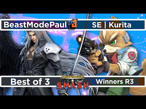 Winners R3 BeastModePaul (Sephiroth) vs Kurita (Fox) - Boardwalk Smash #30 - SSBU