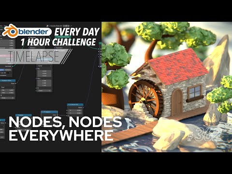 Procedural Bricks and Shingles with Geometry Nodes - Blender Every Day #362