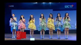Download lagu JKT 48 TEAM J STREAMING THEATER FAJAR SANG IDOLA ARIGATOU mp3