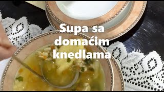 Supa sa domaćim knedlama