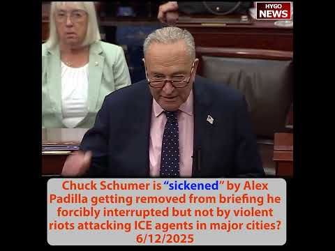 Dem Sen Padilla recklessly lunged toward Sec Noem; Chuck Schumer sickened; Gov Pritzker: disrespect