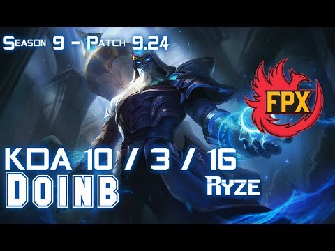 FPX Doinb RYZE vs AKALI Mid - Patch 9.24 KR Ranked