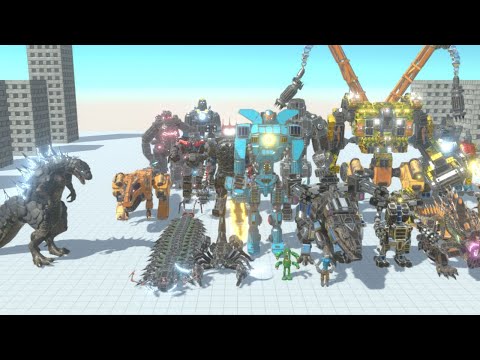 Godzilla vs Workshop Robot Units Animal Revolt Battle Simulator