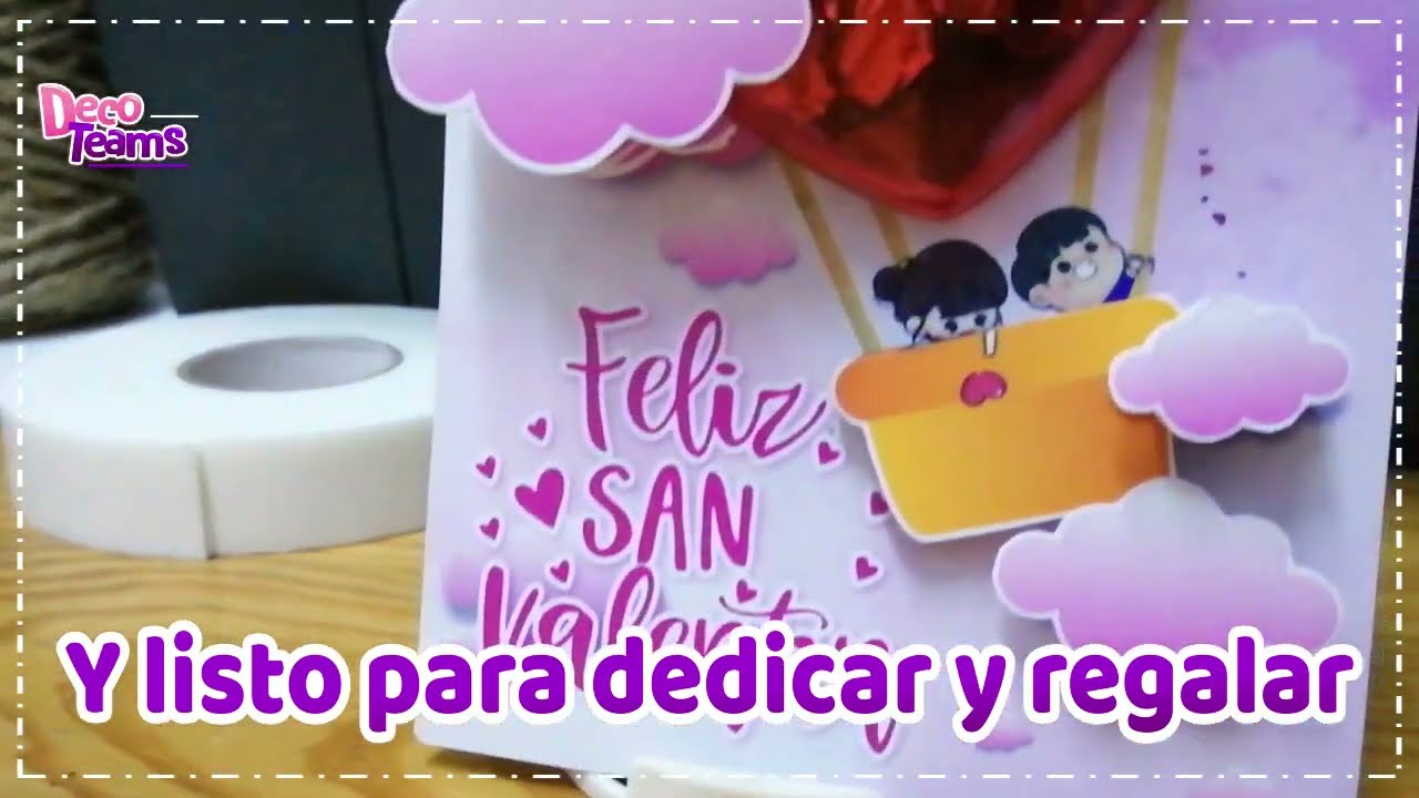 Tutorial Tarjeta Globo de corazón - Efecto Shaker