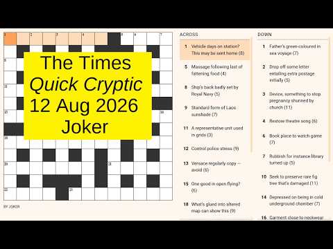 The Times Quick Cryptic 3378