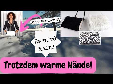 Einen Muff ganz schnell genäht, ohne Schnittmuster mit Videoanleitung kostenlos!