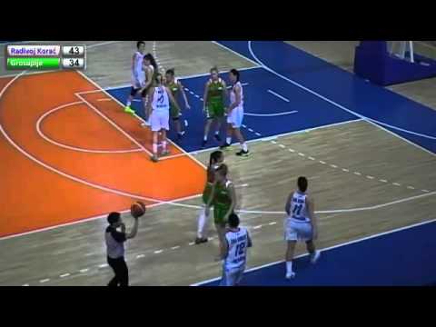 23.12.2015. ZKK Radivoj Korac - ZKK Grosuplje - 2. poluvreme / X kolo MZRKL