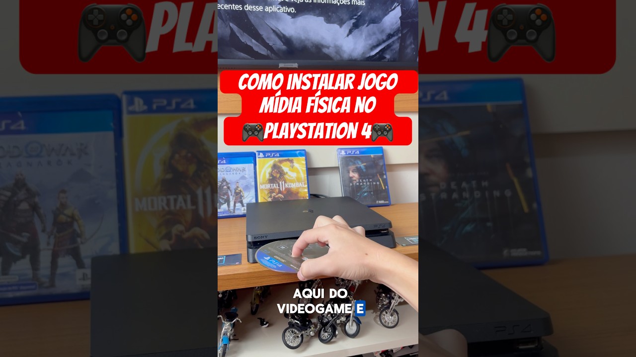 Como instalar Jogos em Mídia física CD no PlayStation 4 fácil e rápido 🎮 #playstation #ps4 #gamer