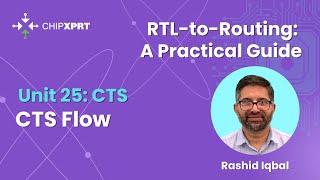 Unit 25- CTS- Clock Tree Synthesis Flow- Chip/Integrated Circuits Physical Design