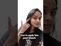 How To Apply Fem Pearl Bleach Fairness And Glow Shorts Youtubeshorts Fem Fembleach