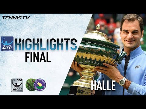 Теннис Highlights: Federer Beats Zverev For Ninth Halle Title 2017