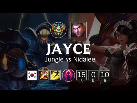 Jayce Jungle vs Nidalee - KR Challenger Patch 8.24