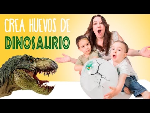 CREA TUS PROPIOS HUEVOS DE DINOSAURIO // Juegos y Juguetes en Familia