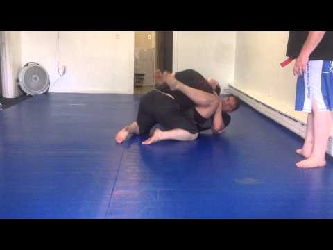 Black belt test grappling round 1.5