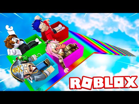 LO SCIVOLO DA 999.999.999 METRI CON I MIEI AMICI! - ROBLOX