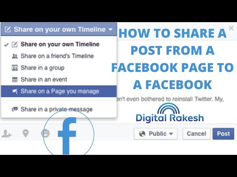 How do I share posts from my Facebook