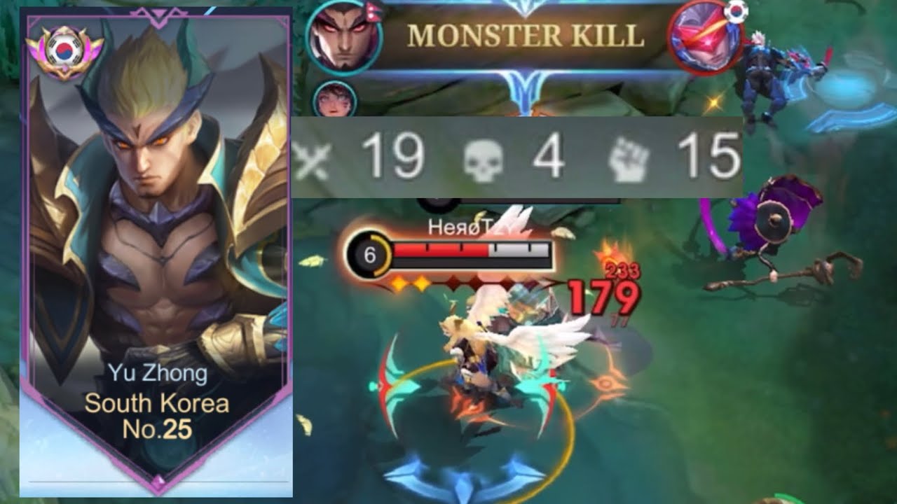 19 KILLS!!! YUZHONG NO MERCY GAMEPLAY.YUZHONG SUSTAIN BUILD GAMEPLAY:-MLBB