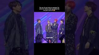 Download lagu Jk was trying to apologise when he realised that Tae was really angry ✨ #taekook #vkook #jk #v mp3