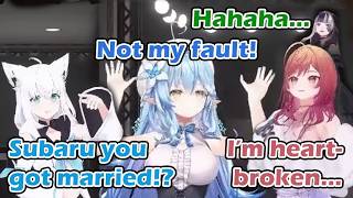 Ririka Fubuki Lamy suddenly started fighting over Subaru in front of Raden [hololive/ENG Sub]