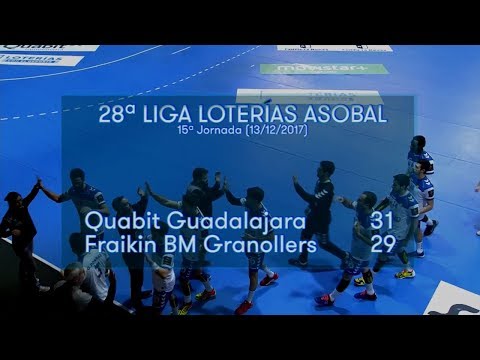 LIGA LOTERIAS ASOBAL J15 Quabit Guadalajara - Fraikin BM Granollers  31 - 29
