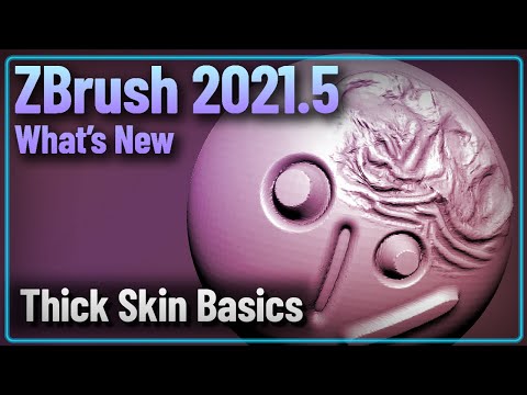 056 ZBrush 2021.5 - Thick Skin Basics! Limit the Influence of your Brushes in Creative Ways!