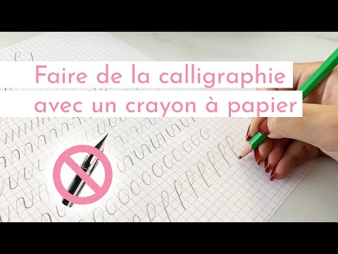 ENTRAÎNE-TOI AVEC MOI : EXERCICE DE CALLIGRAPHIE DÉBUTANT SANS MATÉRIEL | Tutoriel Hand Lettering