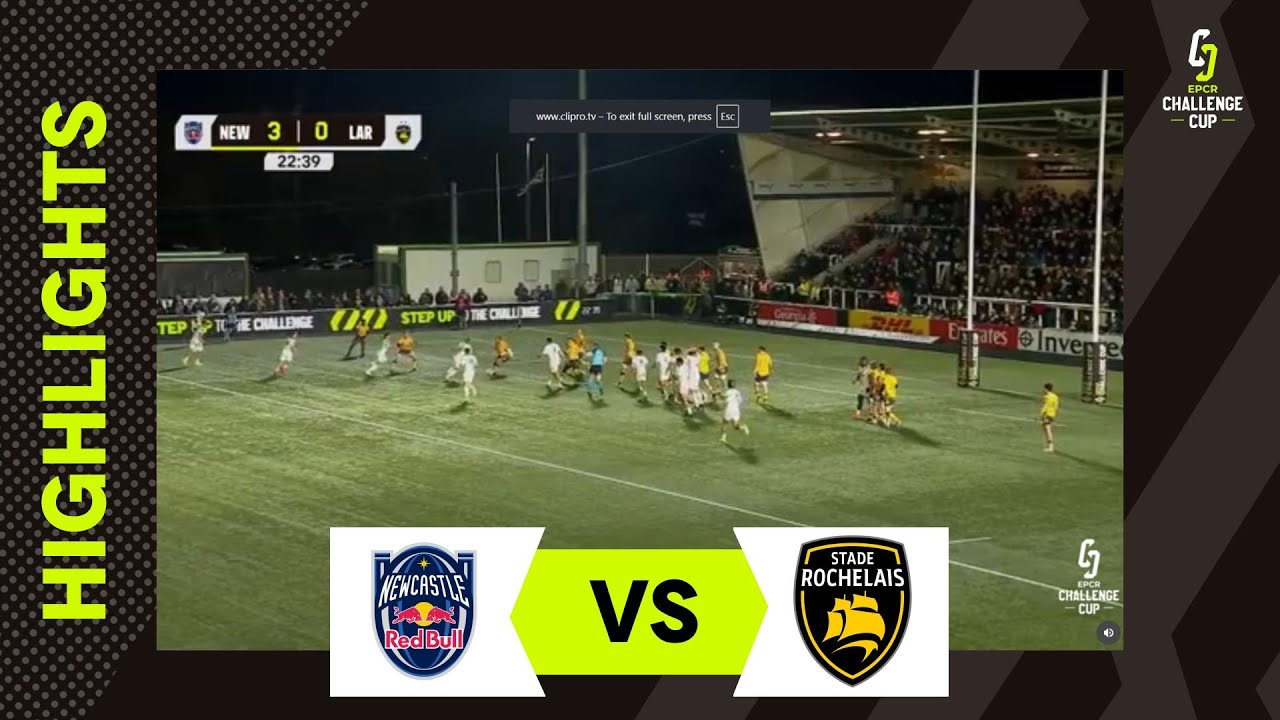 Instant Highlights - Newcastle Redbulls v Stade Rochelais | EPCR Challenge Cup Cup 2025/26