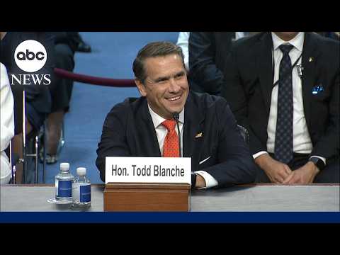 Todd Blanche questioned at attorney general confirmation hearing