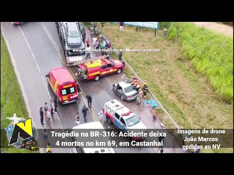 Tragédia na BR 316 Acidente deixa 4 mortos no km 69, em Castanhal