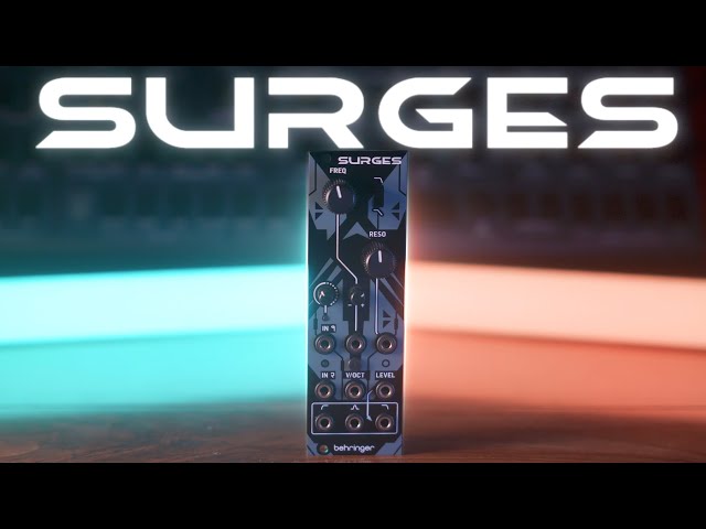 Vídeo relacionado con Behringer SURGES Filtro Multi-Modal para Sintetizador Eurorack, 12dB/Oct, Sonido Retro, Control CV, Ideal para Música y Diseño de Sonido
