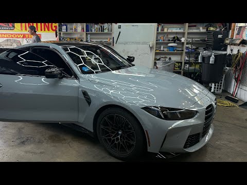 Luxury Window Tint 2026 BMW M4 competition 5% all around ￼￼￼￼￼
