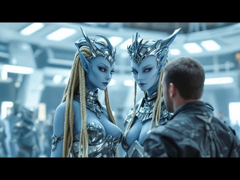 "Who Repaired This Armor?" The Alien Queen Asked, Freezing as She Saw a Human Man Step Forward.