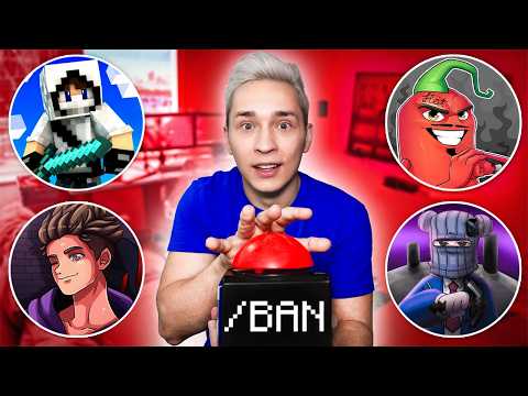 I BANNED YOUTUBERS ON MY MINECRAFT STREAM